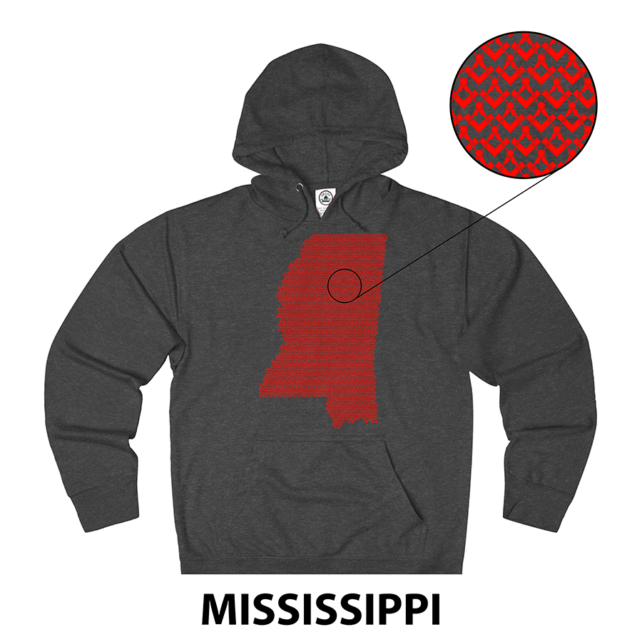 Masonic Hoodie - MISSISSIPPI State - Bricks Masons