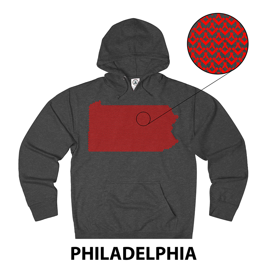 Masonic Hoodie - PHILADELPHIA State - Bricks Masons