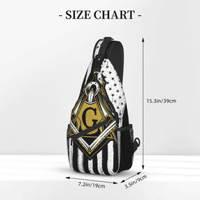 Master Mason Blue Lodge Backpack - Various Square and Compass G to Choose From - Bricks Masons