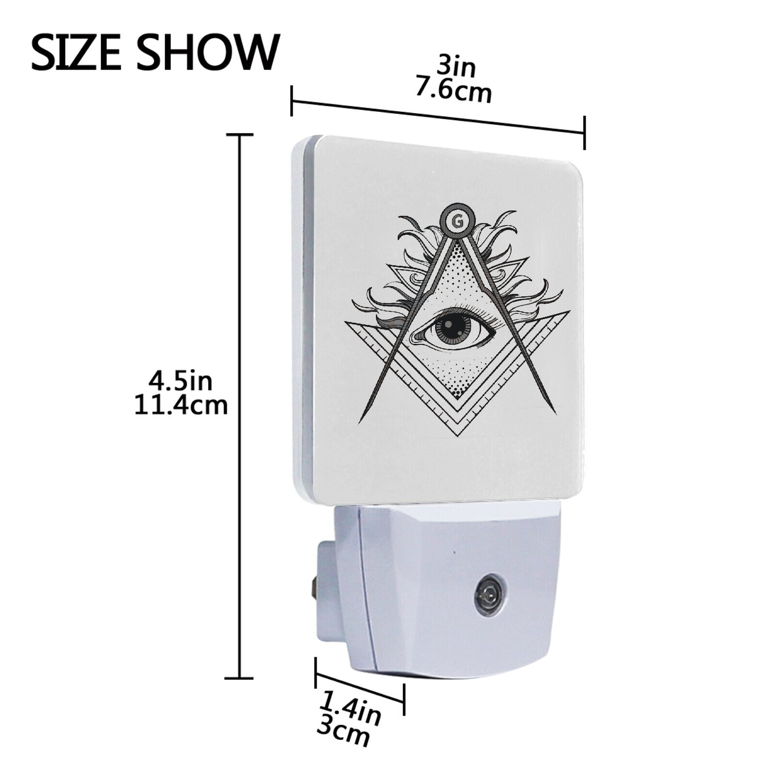 Master Mason Blue Lodge LED Sign - 2 Pieces Plug-in - Bricks Masons