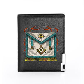 Master Mason Blue Lodge Wallet - Light Blue
