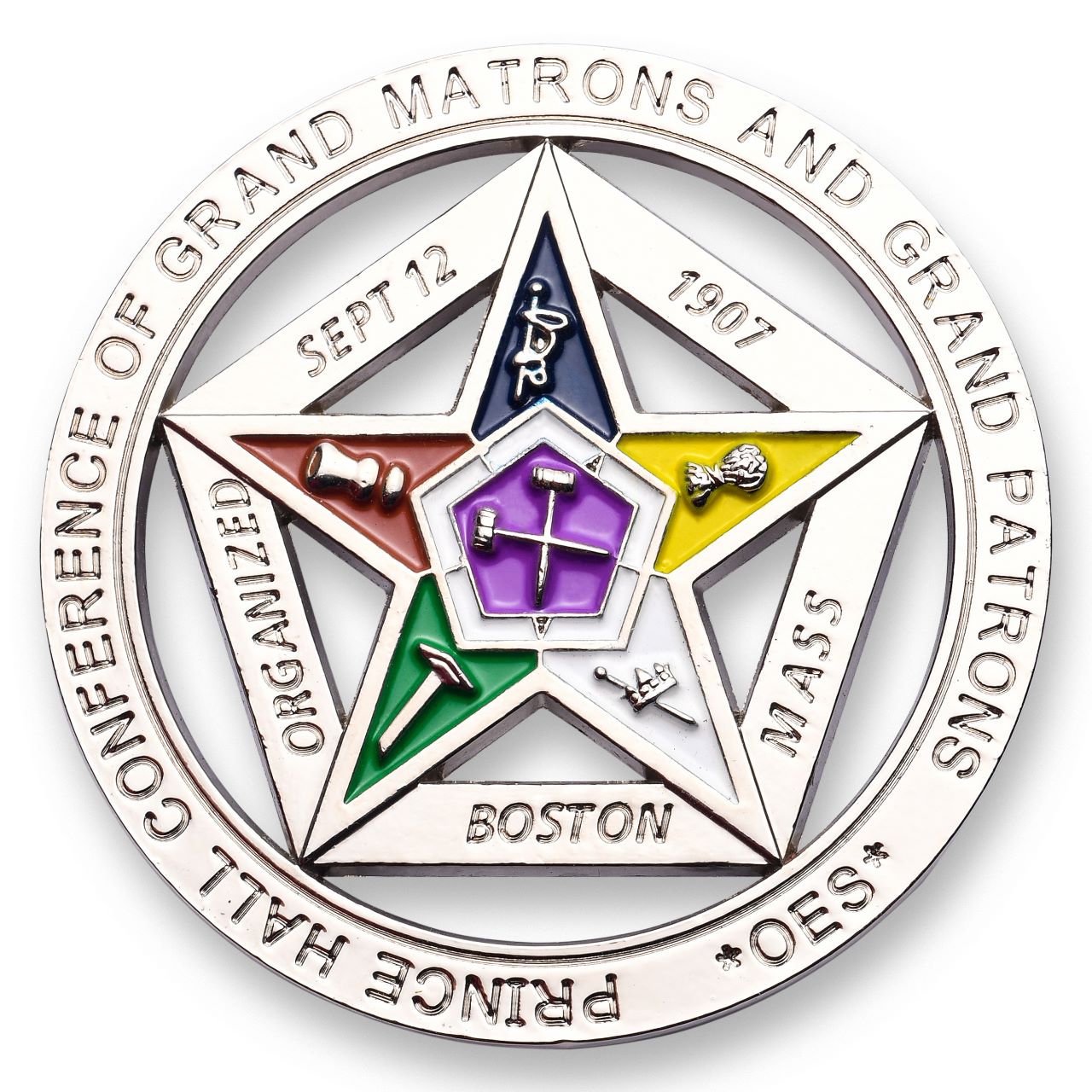 OES Lapel Pin - Prince Hall Conference - Bricks Masons