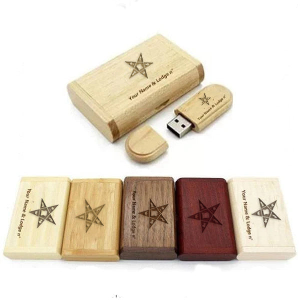 OES USB Flash Drives - Various Wood Colors - Bricks Masons