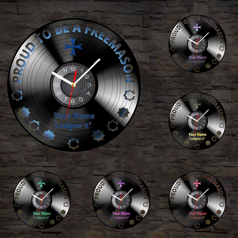 Order Of Malta Commandery Clock - Vinyl Record - Bricks Masons