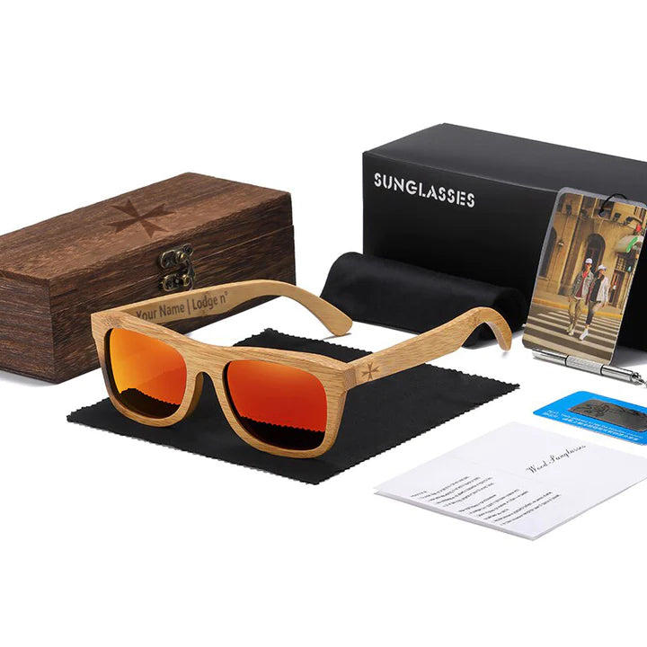 Order Of Malta Commandery Sunglasses - Various Lenses Colors - Bricks Masons
