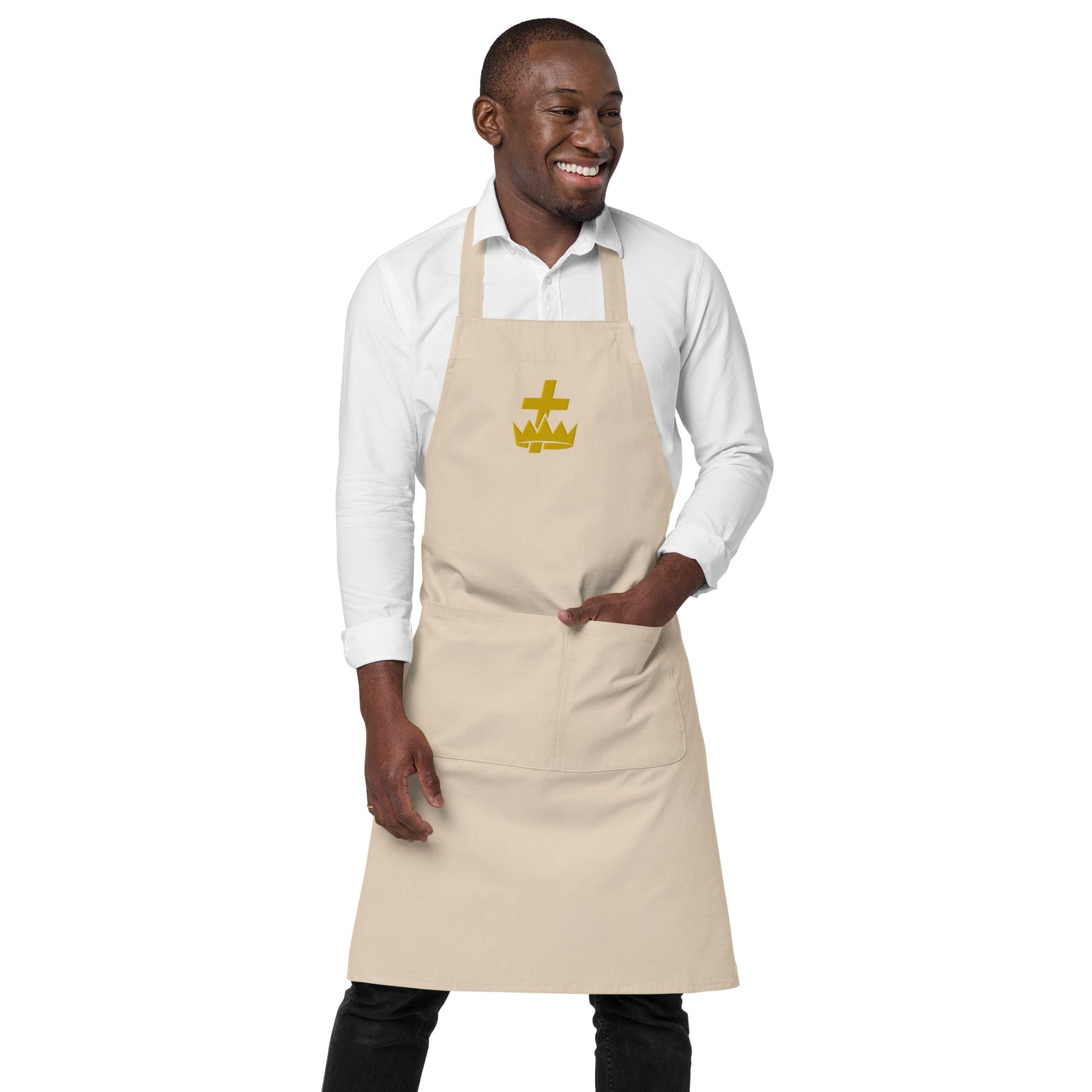 Knights Templar Commandery Kitchen Apron - Various Cotton Colors - Bricks Masons