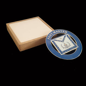 Past Master Blue Lodge Car Emblem - Blue Car Medallion - Bricks Masons