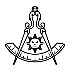 Past Master Blue Lodge California Regulation Ring - Black - Bricks Masons