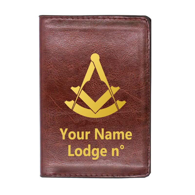 Past Master Blue Lodge Wallet - Black & Brown - Bricks Masons