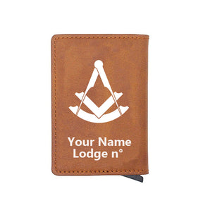 Past Master Blue Lodge Wallet - Various Colors - Bricks Masons