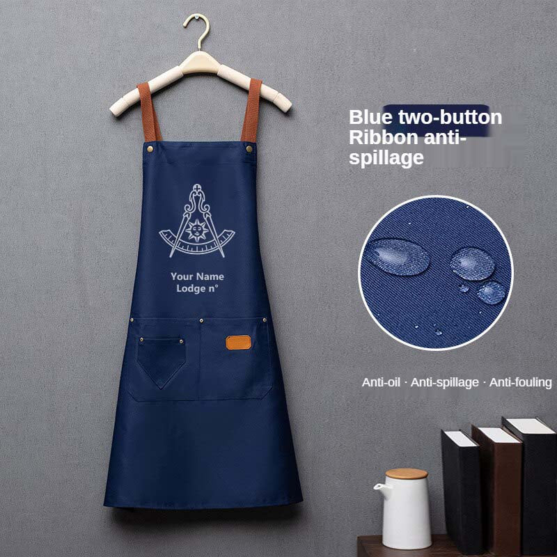 Past Master Blue Lodge California Regulation Work Apron - Various Colors - Bricks Masons