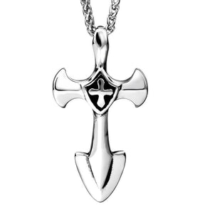 Knights Templar Cross Inside Cross Necklace - Bricks Masons