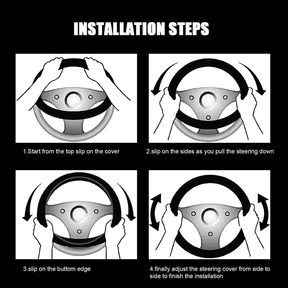 Royal Arch Chapter Steering Wheel Cover - White & Gold - Bricks Masons