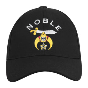 Shriners Baseball Cap - Black Elastic Stretch Band - Bricks Masons
