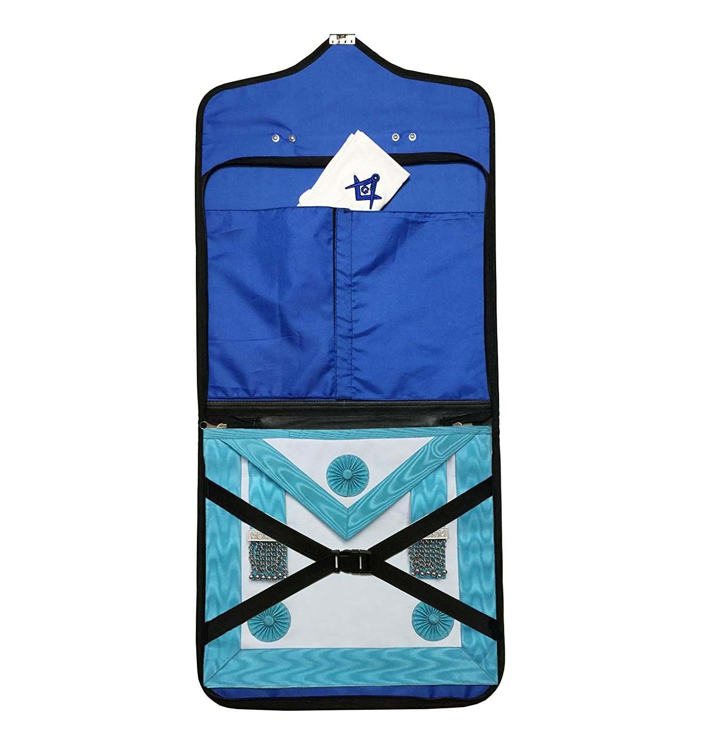 Masonic Apron Case - Multiple Colors Leather MM and WM - Bricks Masons